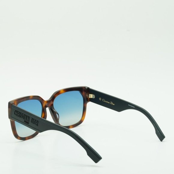 BRAND NEW DIOR DIORID 1/F 086 Dark Havana / Blue - Picture 7 of 12